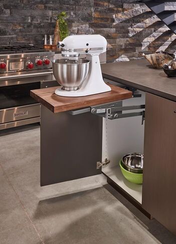 REV-A-SHELF Mixer/Appliance Lifting System w/Shelf Included for Base Cabinets in Kuwait