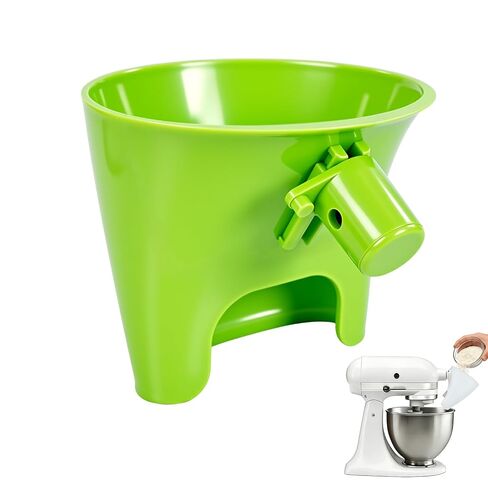 Flour Funnel Compatible with KitchenAid Mixer, Pouring Chute Accessory Compatible with KitchenAid Artisan 4.5-5QT Tilt-Head Stand Mixer, Available in Black, White, Red, Purple, Green, Tansparent in Kuwait