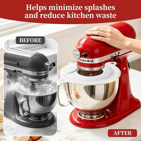 Silicone Pouring Shield for KitchenAid 4.5-5 Qt Tilt-Head Mixers in Kuwait