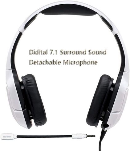 TRITTON Kunai Pro 7.1 Virtual Surround Sound PC Gaming Headset with USB Cable, Gaming Headphone with Soft Memory Earmuffs Compatible with PC, PS4, Mac, Laptop in Kuwait