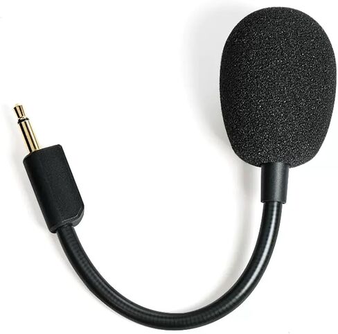 JHK Blackshark V2 Mic Replacement for Razer BlackShark V2/V2SE and V2 Pro Wireless Gaming Headset 3.5mm Detachable Game Boom Microphone with Foam (Black) in Kuwait