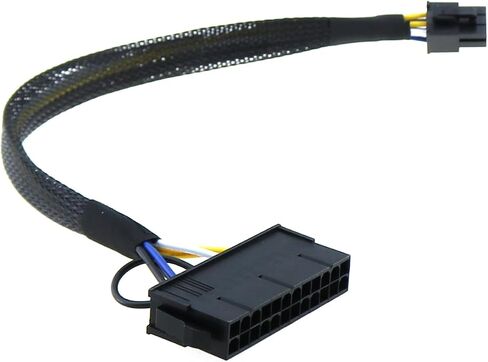 TAODAN 24 Pin to 6 Pin ATX Power Adapter 30cm Electronics Computers Accessories Suitable for 3650/3040/7040 Motherboards Power Cable in Kuwait