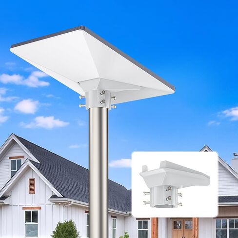 QUIDDITY Starlink Mini Mount - ABS Starlink Mini Pipe Adapter & Compact Portable Roof Mount, Starlink Mount Compatible with 1.22-1.73'' Poles, Fit Starlink Mini, RV (White) in Kuwait