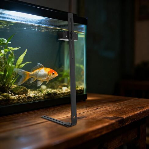 Aquarium Lamp Holder Adjustable Hanging Stand Black Aluminum Alloy in Kuwait