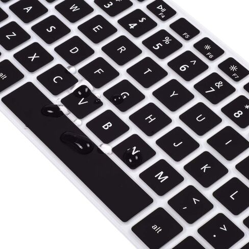 Keyboard Cover for Dell Inspiron 15 3000 3501 3502 3505, Dell Inspiron 15 17 5000 5584 5593 5594 5598 5501 5502 5505 5508 5509, 7000 7500 7590 7591 7501 7506 7706 7790 7791 Keyboard Skin, Black in Kuwait