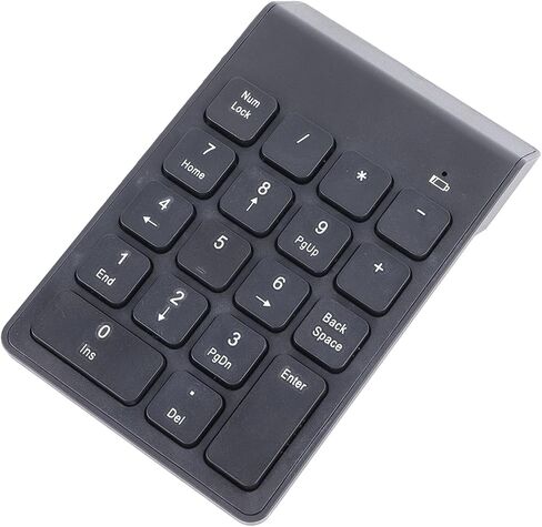 Yoidesu Wireless Numeric Keypad, 18 Keys High Accuracy Quiet Battery Powered Number Pad, Bluetooth Number Keyboard for Laptop Office Accounting Computer in Kuwait