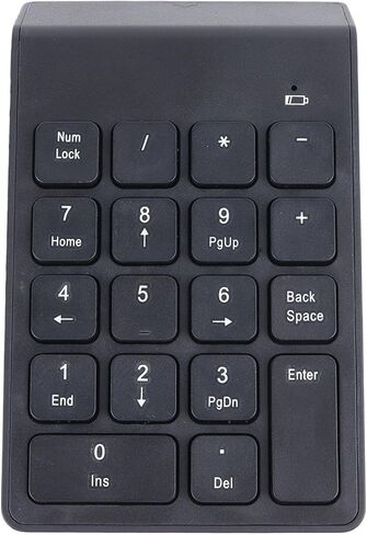 Yoidesu Wireless Numeric Keypad, 18 Keys High Accuracy Quiet Battery Powered Number Pad, Bluetooth Number Keyboard for Laptop Office Accounting Computer in Kuwait