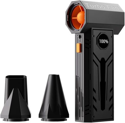 Electric Air Duster - 130,000RPM Ultra Power Cordless Air Duster, 100-Gear Adjustable Mini Blower with Quick Charge for Computers, Keyboards, Houses, Outdoors and Cars in Kuwait