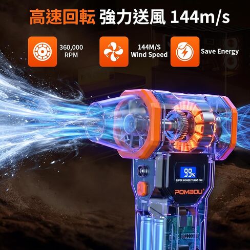 Cordless Electric Air Duster, 4-Speed Blower for Keyboard Car Clean in Kuwait