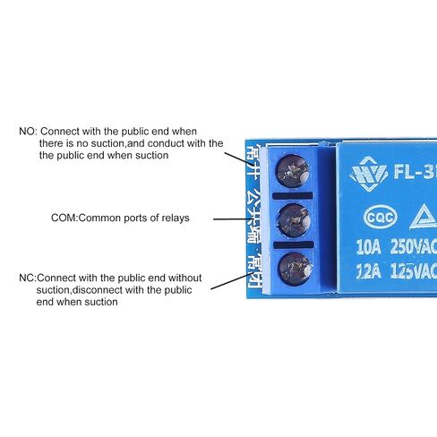 AITRIP 10PCS 5V One Channel Relay Module Relay Switch with OPTO Isolation High Low Level Trigger Compatible with Arduino Raspberry pi ARM AVR in Kuwait