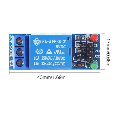 AITRIP 10PCS 5V One Channel Relay Module Relay Switch with OPTO Isolation High Low Level Trigger Compatible with Arduino Raspberry pi ARM AVR in Kuwait