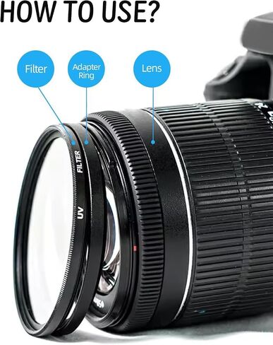 (2PCS) 37.5-37mm Step Down Filter Adapter Ring for 37.5mm Camera Lens and for 37mm Filters 37.5-37mm Step Up & Step Down Adapter Rings in Kuwait