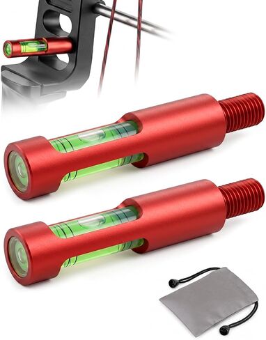 Berger Hole Bow Level – Aluminum Bow Leveling Kit Archery Tool for Compound Bow Sight, Arrow Rest & D-Loop Tuning, Lightweight Screw-in Bow Maintenance Accessory with Storage Pouch in Kuwait