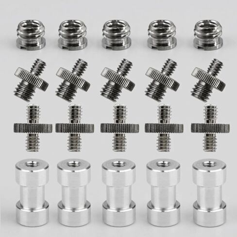Mount Screw Kit 1/4 Inch Spigot Stud 1/4" to 3/8" Screw Convert Adapter Threaded Screws 20-Thread Camera Screw Nut Set Light Stand in Kuwait