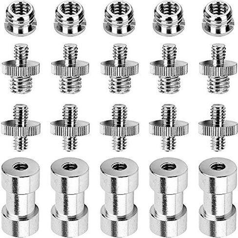 Mount Screw Kit 1/4 Inch Spigot Stud 1/4" to 3/8" Screw Convert Adapter Threaded Screws 20-Thread Camera Screw Nut Set Light Stand in Kuwait