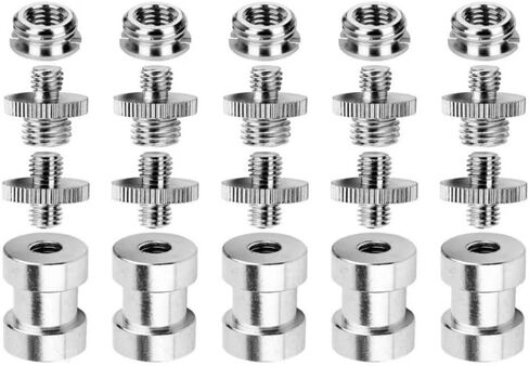 Mount Screw Kit 1/4 Inch Spigot Stud 1/4" to 3/8" Screw Convert Adapter Threaded Screws 20-Thread Camera Screw Nut Set Light Stand in Kuwait