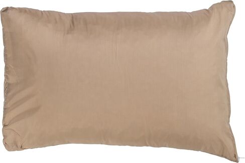 KLYMIT Drift Camping Pillow | Lightweight, Travel Head Rest for Sleep Filled with Shredded Memory Foam, Reversible Outer Cover for Extended Use, Regular Size — Tan in Kuwait