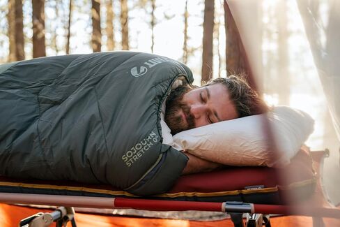KLYMIT Drift Camping Pillow | Lightweight, Travel Head Rest for Sleep Filled with Shredded Memory Foam, Reversible Outer Cover for Extended Use, Regular Size — Tan in Kuwait