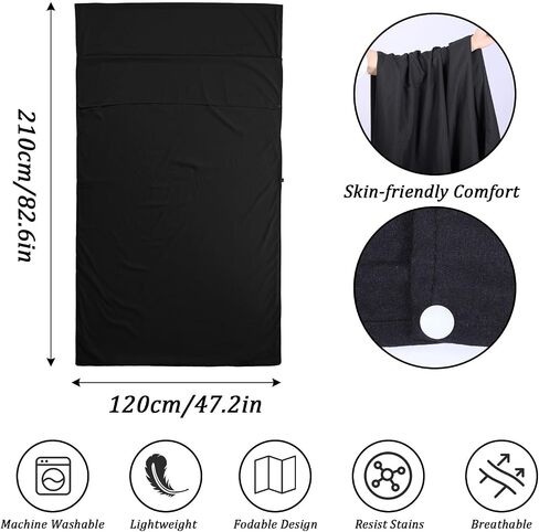 Self Tan Sleep Sack Tanning Bag Lightweight Breathable Tanning Sleeping Sack Sleeping Bag Liner with Zipper Adult Sleep SackTanning Sheet Protector for Bed Travel Hotel Outdoor Hiking Accessory in Kuwait