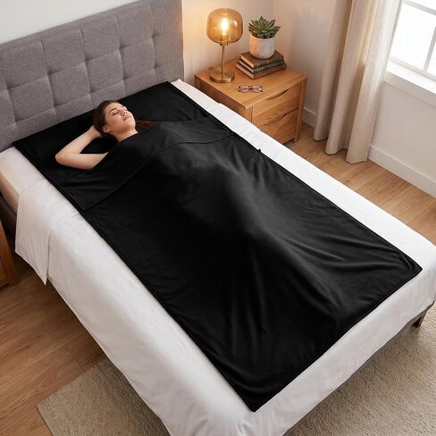 Self Tan Sleep Sack Tanning Bag Lightweight Breathable Tanning Sleeping Sack Sleeping Bag Liner with Zipper Adult Sleep SackTanning Sheet Protector for Bed Travel Hotel Outdoor Hiking Accessory in Kuwait