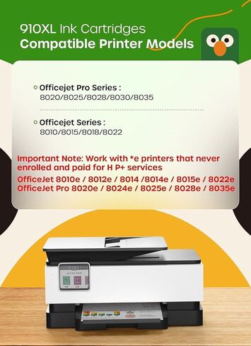 910XL Ink Cartridges Combo Pack for HP OfficeJet Pro 8010 8015 8018 8020 in Kuwait