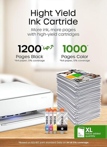 910XL Ink Cartridges Combo Pack for HP OfficeJet Pro 8010 8015 8018 8020 in Kuwait
