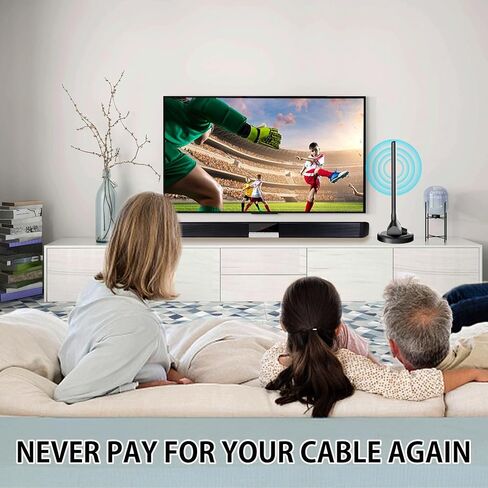 Indoor Antenna for Smart TV,HD Antenna with Strong Magnetic Base in Kuwait