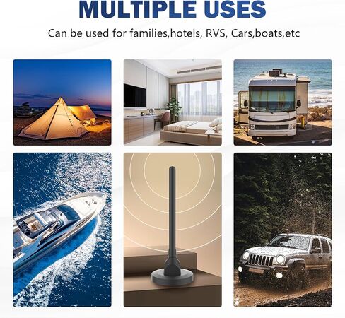 Indoor Antenna for Smart TV,HD Antenna with Strong Magnetic Base in Kuwait
