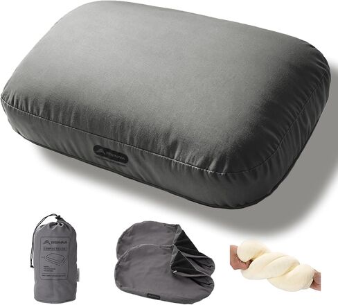 BISINNA Camping Memory Foam Pillow Backpacking Pillow with Removable Cover in Kuwait