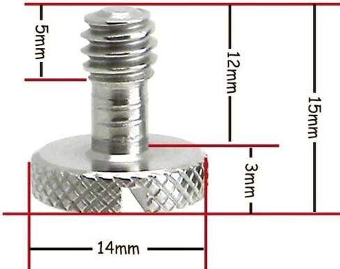 Steel Screws 1/4" Tripod Quick Release QR Plate Camera Flathead Slot Stainless SS ideal for Manfrotto / Sachtler (50) in Kuwait