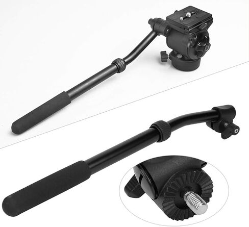 Tripod Head, Multifunction Pan Head Camera Mount, Professional Metal Ballhead Handle, Comfortable Metal Ballhead Stretch Handle, for EI-717AH PTH1H in Kuwait