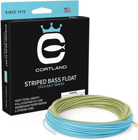 Cortland Cold Salt Striped Bass Float Saltwater Fly Line, Aqua Green/Sky Blue in Kuwait