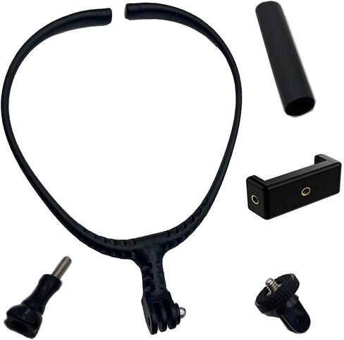 360° Adjustable Hands-Free Chest Mount for GoPro/DJI Insta360 (Quick Release Neck Strap, 3 Devices Support, Anti-Slip Design), Perfect for Vlogging & Outdoor Activities in Kuwait