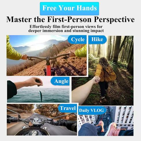 360° Adjustable Hands-Free Chest Mount for GoPro/DJI Insta360 (Quick Release Neck Strap, 3 Devices Support, Anti-Slip Design), Perfect for Vlogging & Outdoor Activities in Kuwait