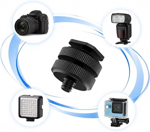 2 Pcs Cold Shoe Mount 1/4 Inch Camera Adapter Screws in Kuwait