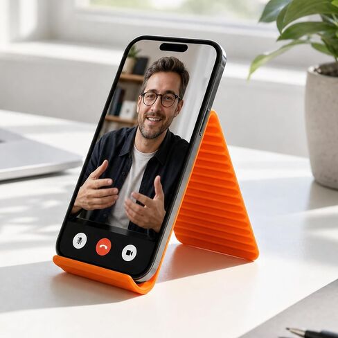 1Pc Folding Phone & Tablet Stand, Adjustable Silicone Desk Mount for Devices in Kuwait