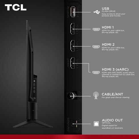 TCL 50-Inch F7D Series QLED 4K UHD Smart TV (50F7D, 2026 Model) | Dolby Vision & Dolby Atmos, DTS | Voice Remote with Alexa | Motion Rate 240, Game Accelerator 120, Auto Game Mode in Kuwait
