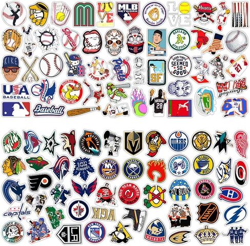 Sports Stickers for Teens 200 PCS Stickers Pack for Water Bottles Vinyl Sticker DIY Decoration for Adults Party Favor in Kuwait