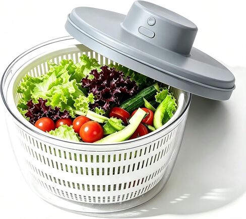 Electric Salad Spinner,Large Capacity Lettuce Spinner,4L Wireless USB in Kuwait