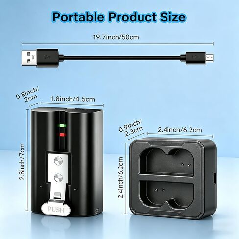 4-Pack Ring Battery & Charger for Ring Doorbell/Stick Up Cam/Spotlight Cam in Kuwait