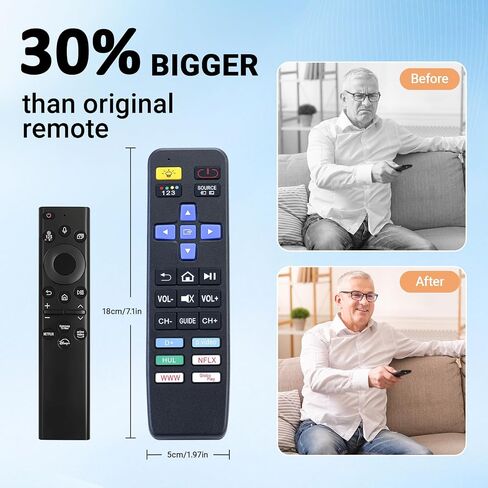 Big Button Remote Control Replacement for Samsung Smart TV Remote Control in Kuwait