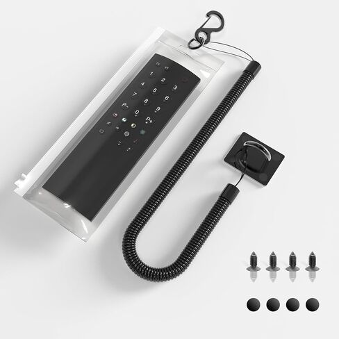Retractable TV Remote Tether - 10ft Leash Attachment, Never Lose Your Remote Again, Keeper With Bed Cable Lanyard Lock Retriever in Kuwait