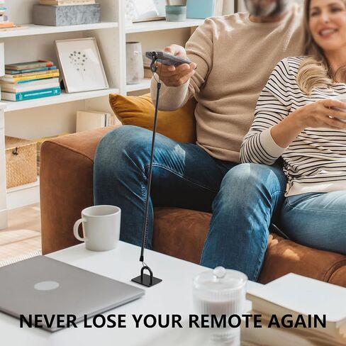 Retractable TV Remote Tether - 10ft Leash Attachment, Never Lose Your Remote Again, Keeper With Bed Cable Lanyard Lock Retriever in Kuwait