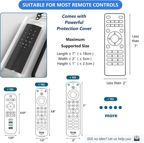 Retractable TV Remote Tether - 10ft Leash Attachment, Never Lose Your Remote Again, Keeper With Bed Cable Lanyard Lock Retriever in Kuwait