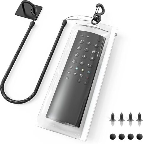 Retractable TV Remote Tether - 10ft Leash Attachment, Never Lose Your Remote Again, Keeper With Bed Cable Lanyard Lock Retriever in Kuwait