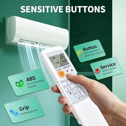 Replacement for Mitsubishi Electric Mr Slim Air Conditioner Remote Control, Compatible Models MSZ-GL06NA MSZ-GL09NA MSZ-GL12NA MSZ-GL15NA in Kuwait