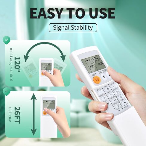 Replacement for Mitsubishi Electric Mr Slim Air Conditioner Remote Control, Compatible Models MSZ-GL06NA MSZ-GL09NA MSZ-GL12NA MSZ-GL15NA in Kuwait