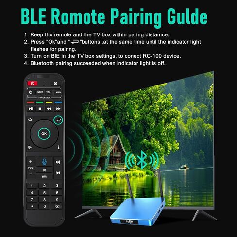 Fit for Super Box RC-200L Backlit Voice Bluetooth Remote Control Replacement for SuperBox S7 Prime S7 Ultra S7 Max S7 Pro S6 Ultra S6 Max S6 Pro S5Max S5Pro. in Kuwait