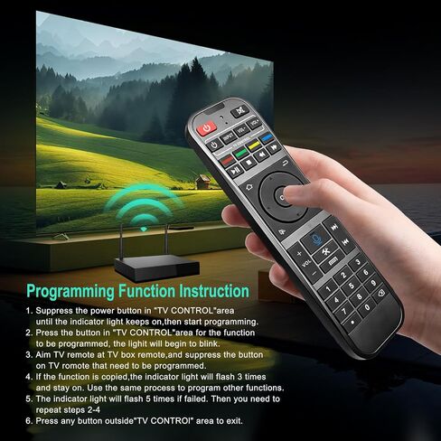 Fit for Super Box RC-200L Backlit Voice Bluetooth Remote Control Replacement for SuperBox S7 Prime S7 Ultra S7 Max S7 Pro S6 Ultra S6 Max S6 Pro S5Max S5Pro. in Kuwait