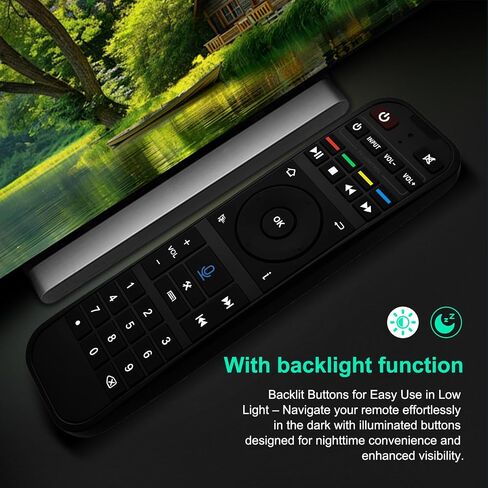 Fit for Super Box RC-200L Backlit Voice Bluetooth Remote Control Replacement for SuperBox S7 Prime S7 Ultra S7 Max S7 Pro S6 Ultra S6 Max S6 Pro S5Max S5Pro. in Kuwait